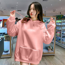 Load image into Gallery viewer, Tracksuit Solid Hoodies Loose Autumn Women Sweatshirts Jumper Long Sleeve Pullover Female   Thickening 2019 All Match Korea New