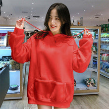 Load image into Gallery viewer, Tracksuit Solid Hoodies Loose Autumn Women Sweatshirts Jumper Long Sleeve Pullover Female   Thickening 2019 All Match Korea New