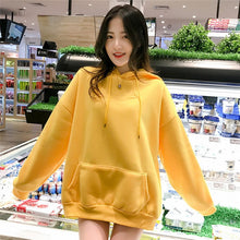 Load image into Gallery viewer, Tracksuit Solid Hoodies Loose Autumn Women Sweatshirts Jumper Long Sleeve Pullover Female   Thickening 2019 All Match Korea New