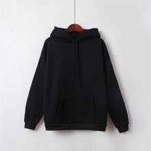 Load image into Gallery viewer, 2019 New Social Harajuku Hoodies For Girls Solid Color Hooded Tops Women's Sweatshirt Long-sleeved Winter Velvet Thickening Coat